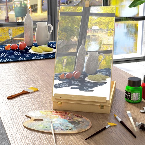 Cavalletto per pittura - per, da
